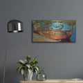 'Rowboats 1' by Beth Forst – Metal Wall Art, 24x12 room view