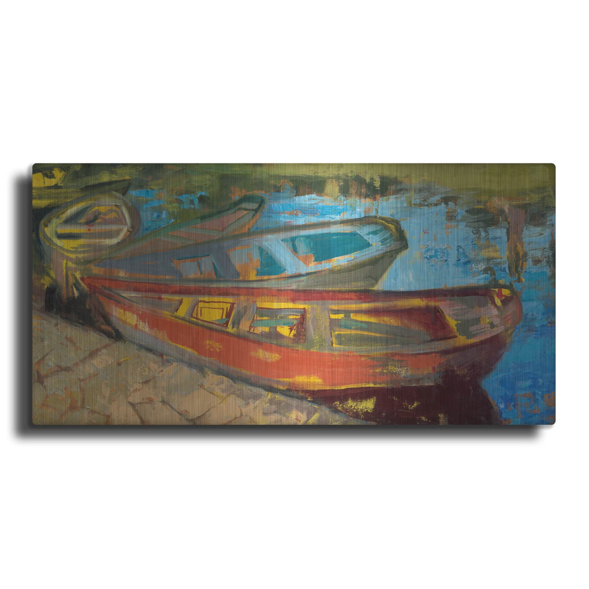 'Rowboats 1' by Beth Forst – Metal Wall Art