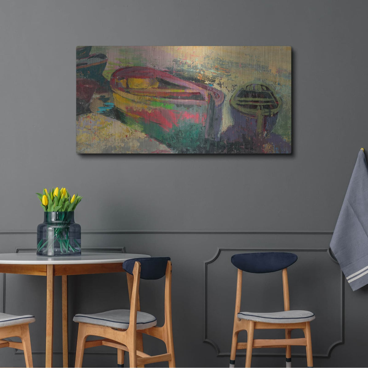 'Rowboats 2' by Beth Forst – Metal Wall Art, 48x24 room view