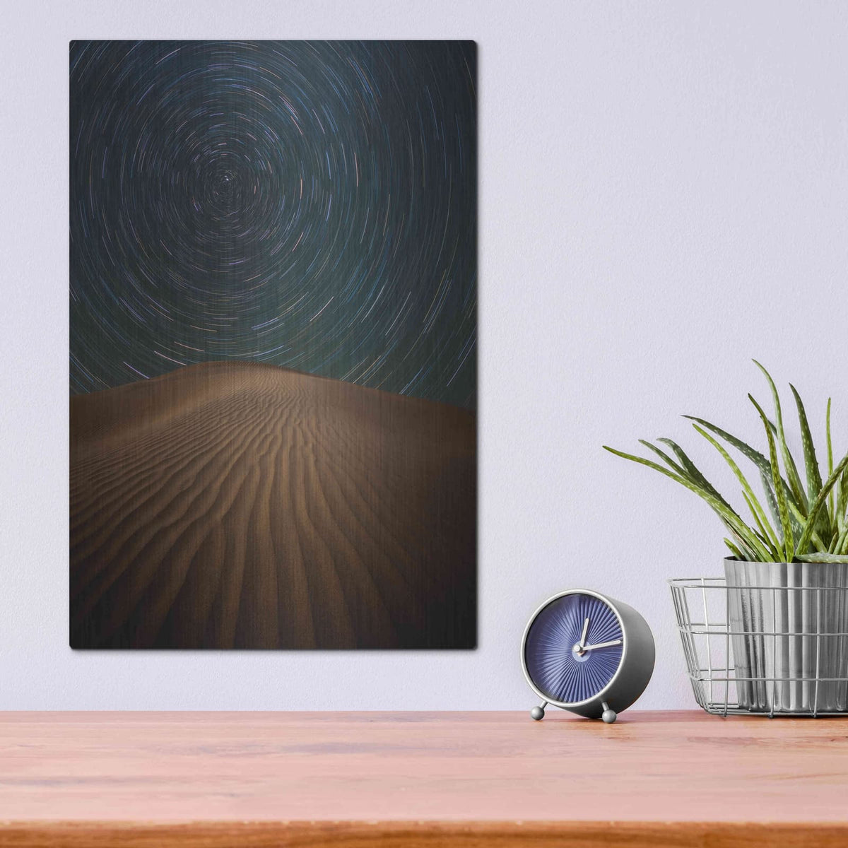 'Alone on The Dunes' by Darren White – Metal Wall Art, 12x16 room view