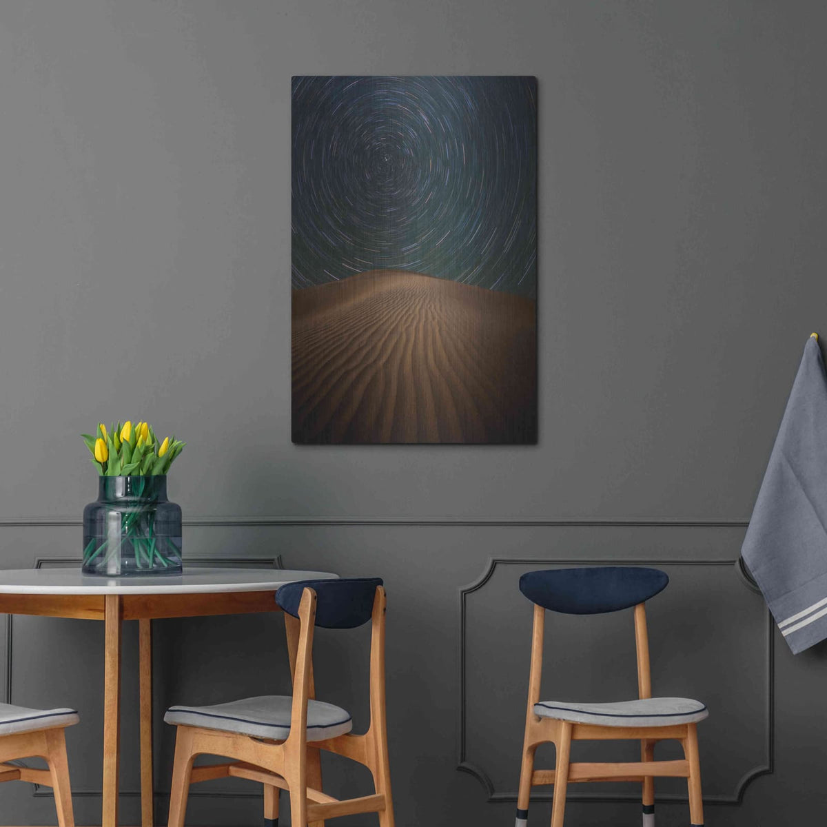 'Alone on The Dunes' by Darren White – Metal Wall Art, 24x36 room view
