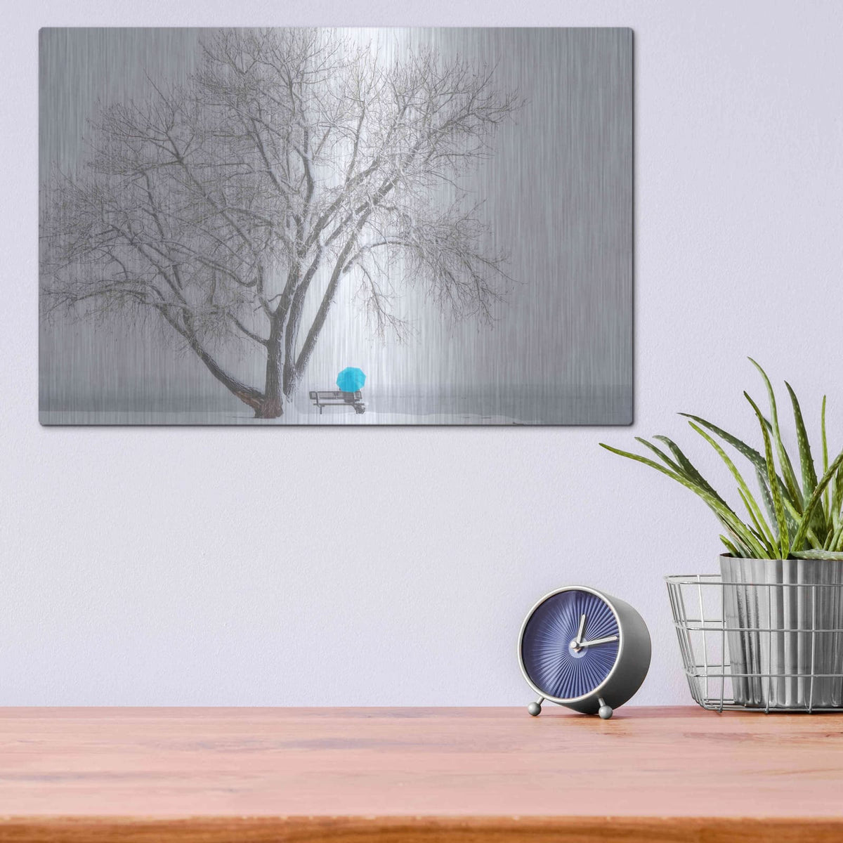 'Another Winter Alone' by Darren White – Metal Wall Art, 16x12 room view