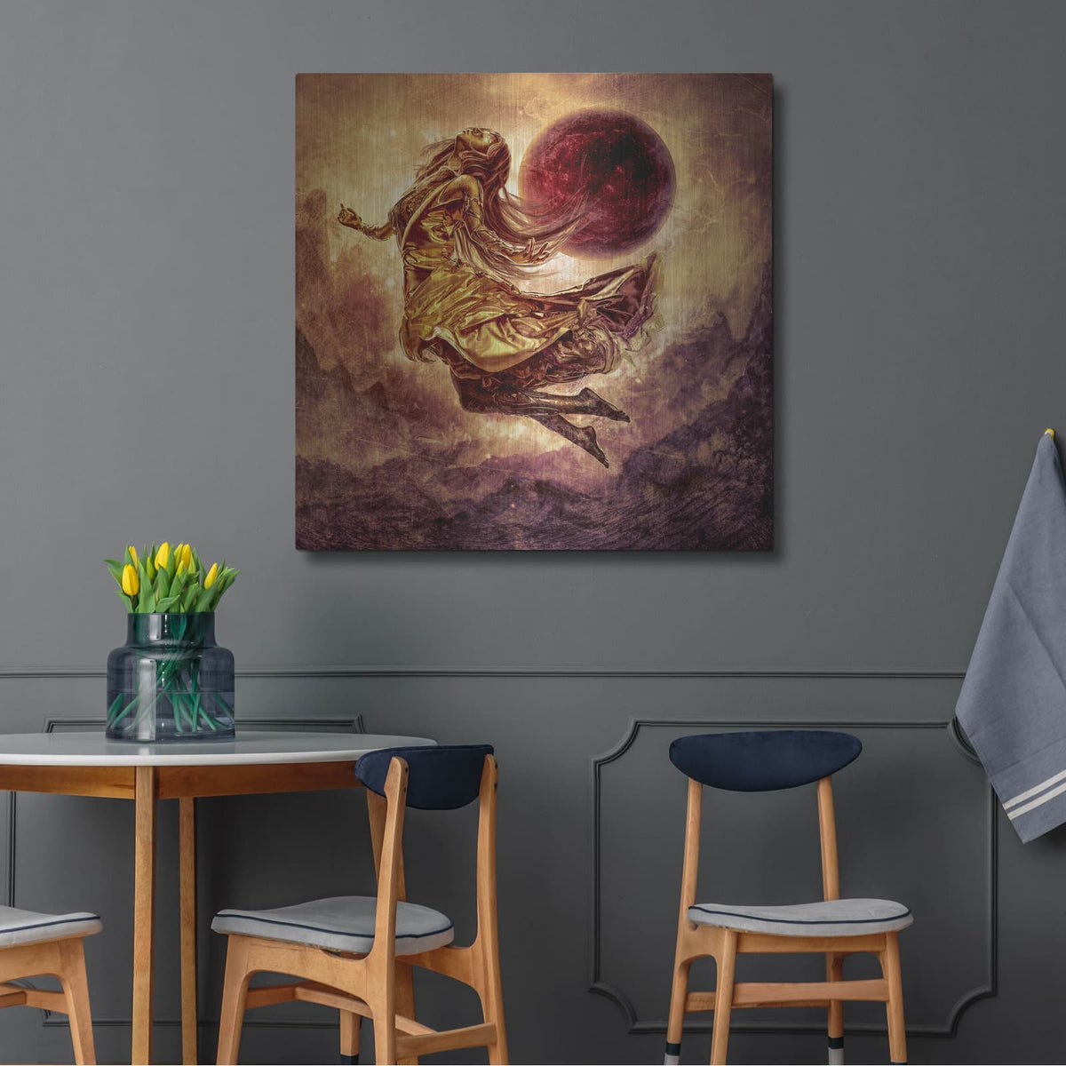 'Gilded' by Mario Sanchez Nevado – Metal Wall Art, 36x36 room view