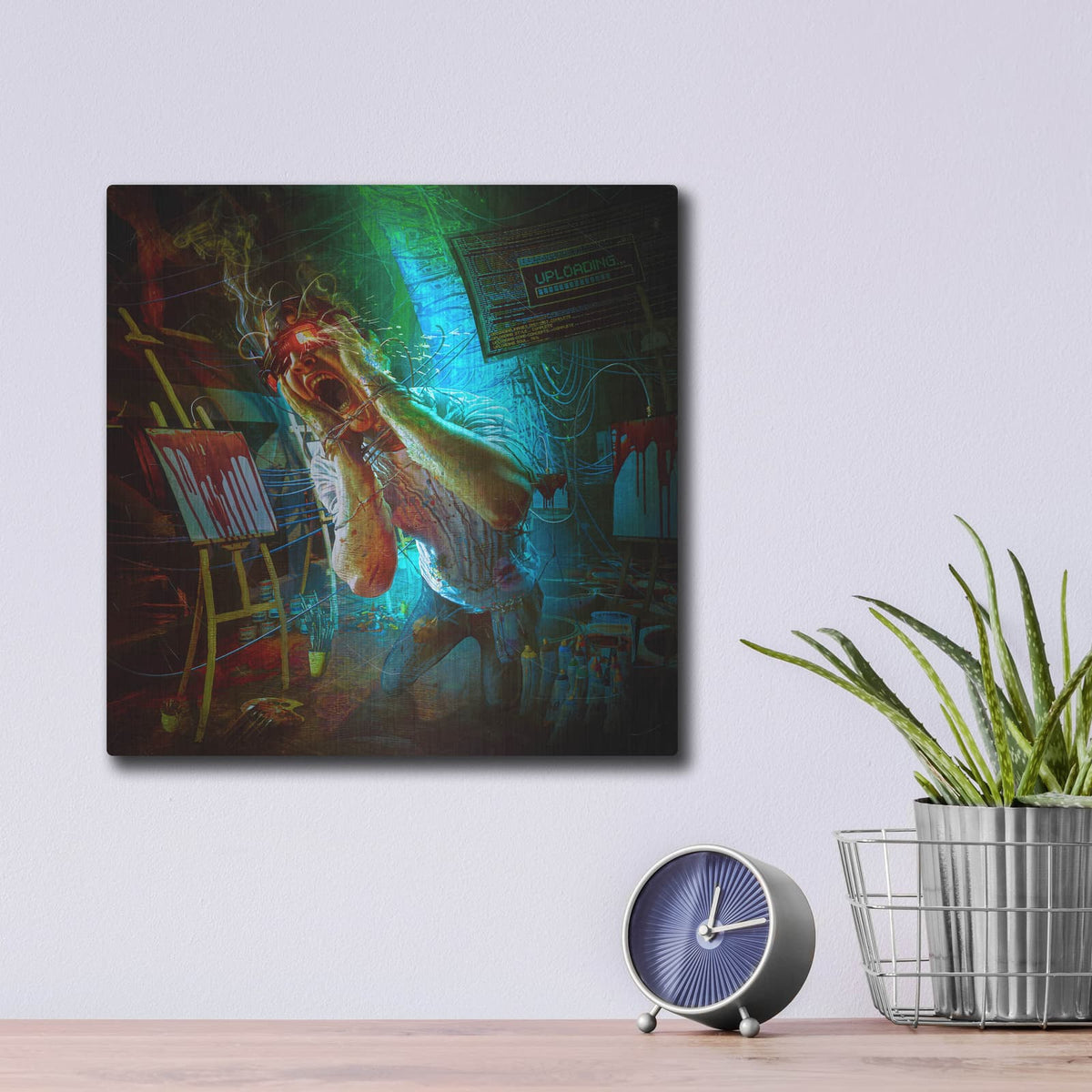 'State Of The Art' by Mario Sanchez Nevado – Metal Wall Art, 12x12 room view