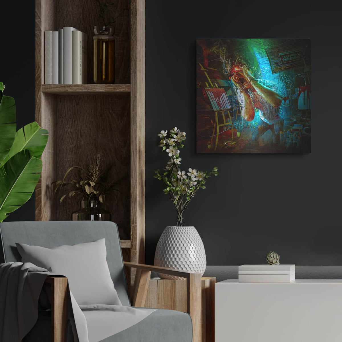 'State Of The Art' by Mario Sanchez Nevado – Metal Wall Art, 24x24 room view