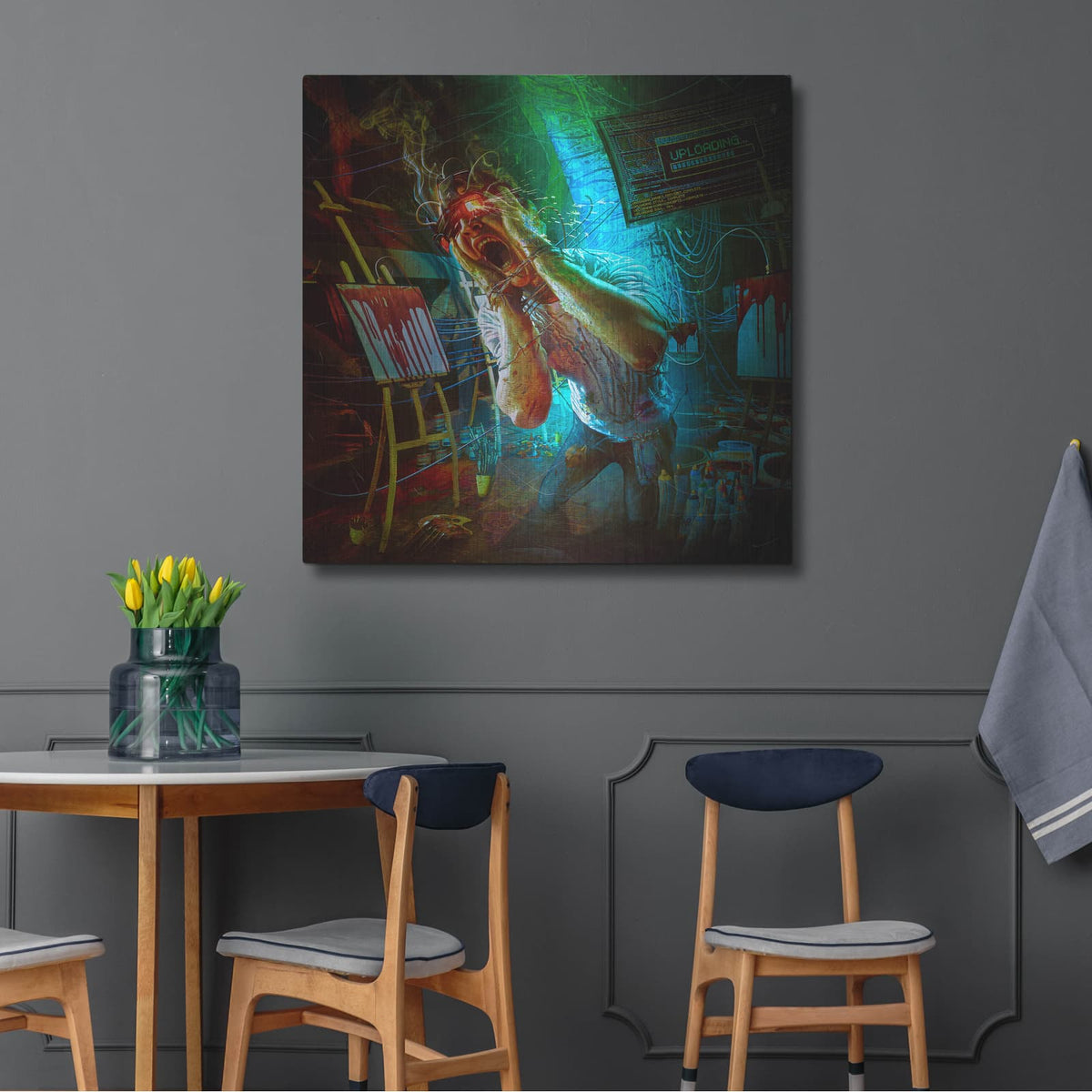 'State Of The Art' by Mario Sanchez Nevado – Metal Wall Art, 36x36 room view