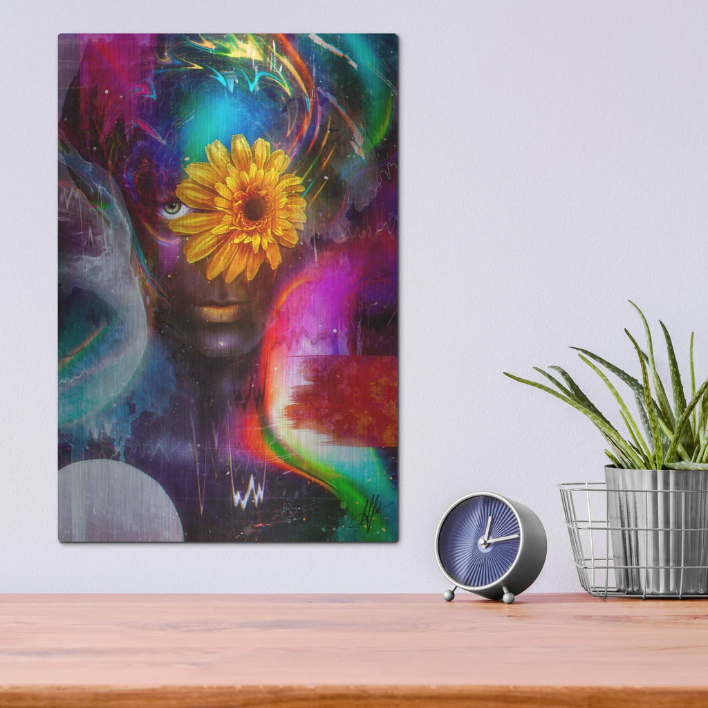 'Synesthetic Aurora' by Mario Sanchez Nevado – Metal Wall Art, 12x16 room view
