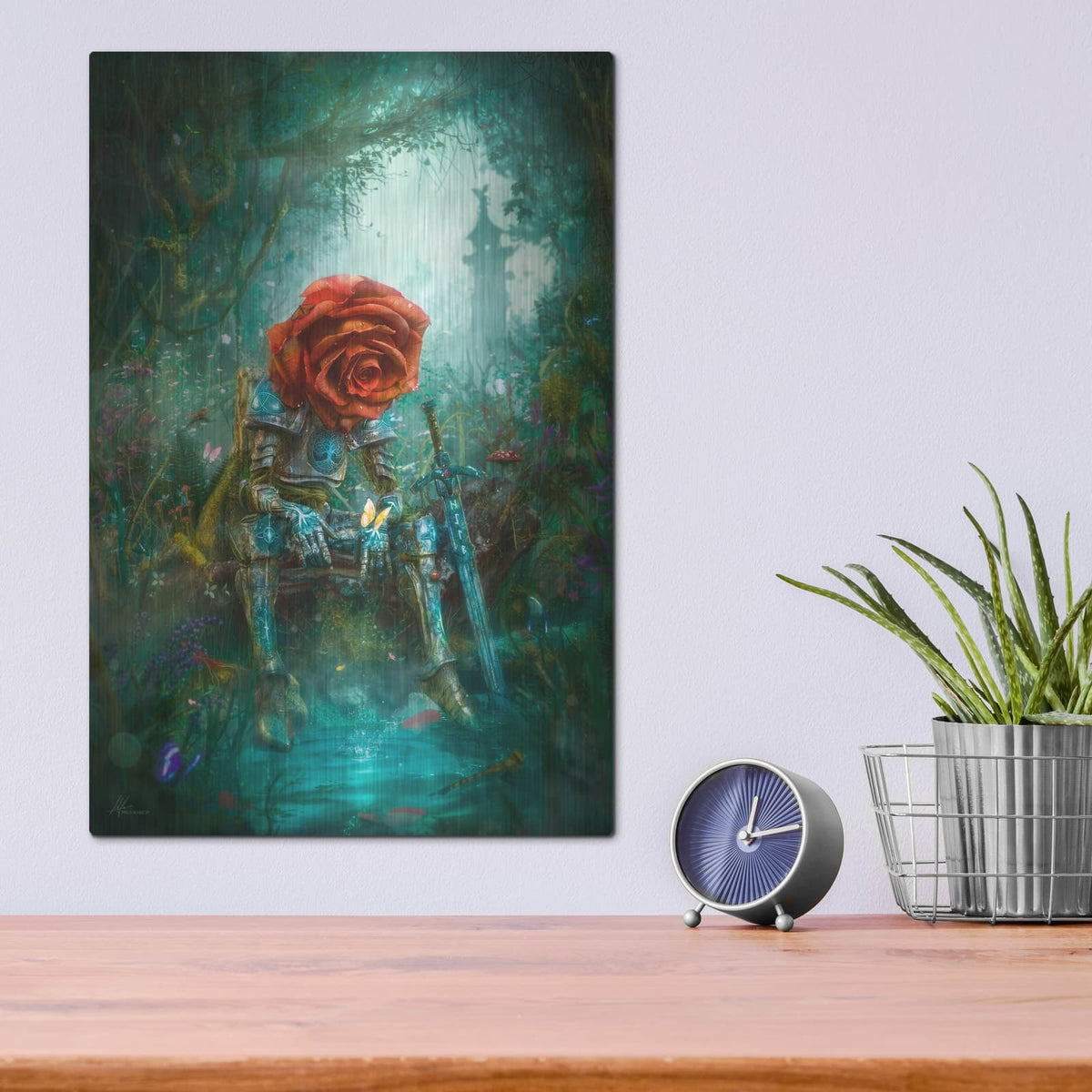 'The Redmarsh Art' by Mario Sanchez Nevado – Metal Wall Art, 12x16 room view