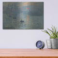 'Impression, Sunrise' by Claude Monet – Metal Wall Art, 16x12 room view
