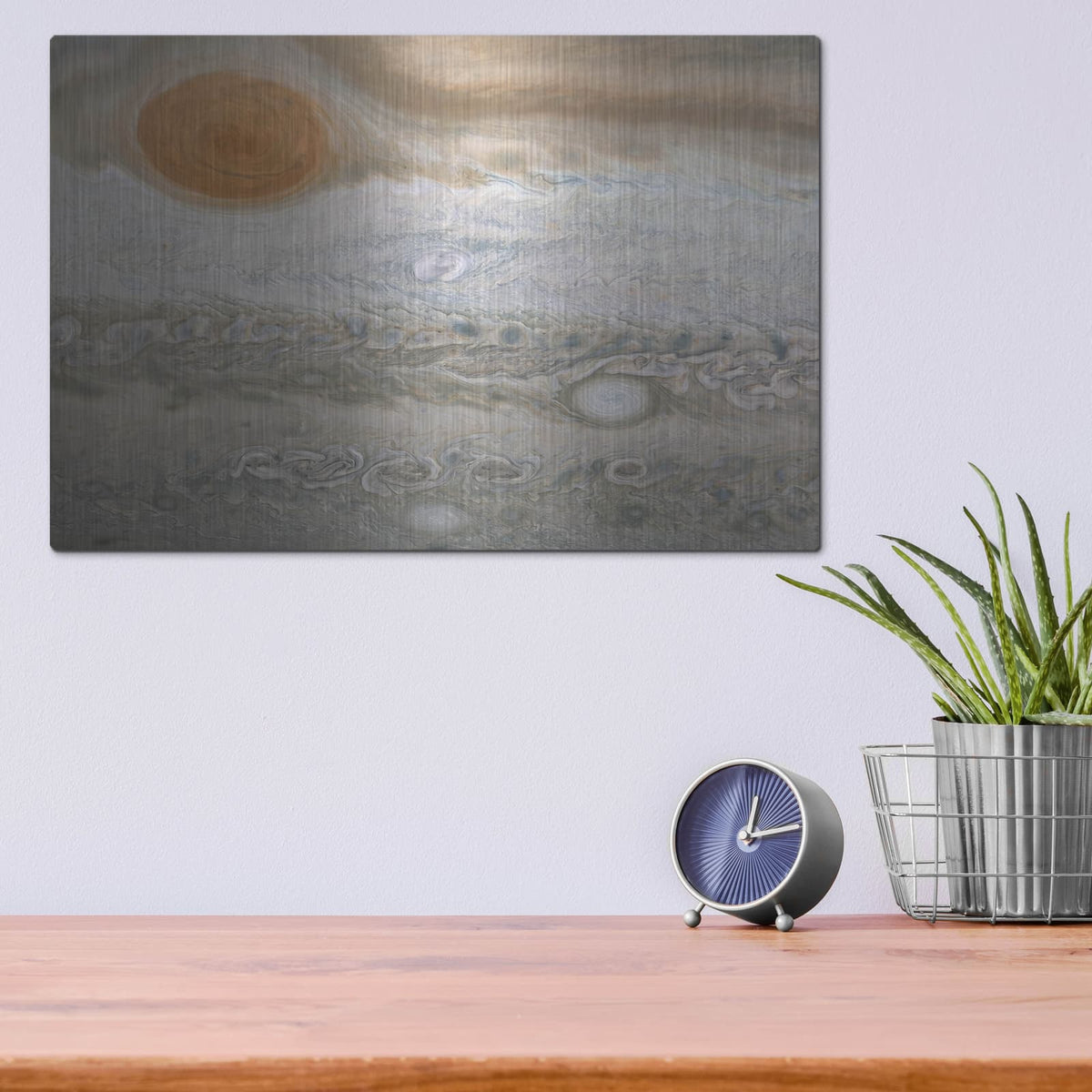 'Clyde's Spot of Jupiter' – Metal Wall Art, 16x12 room view