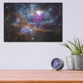 'Cosmic Winter Wonderland' – Metal Wall Art, 16x12 room view