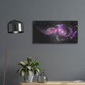 'Galactic Dance' – Metal Wall Art, 24x12 room view