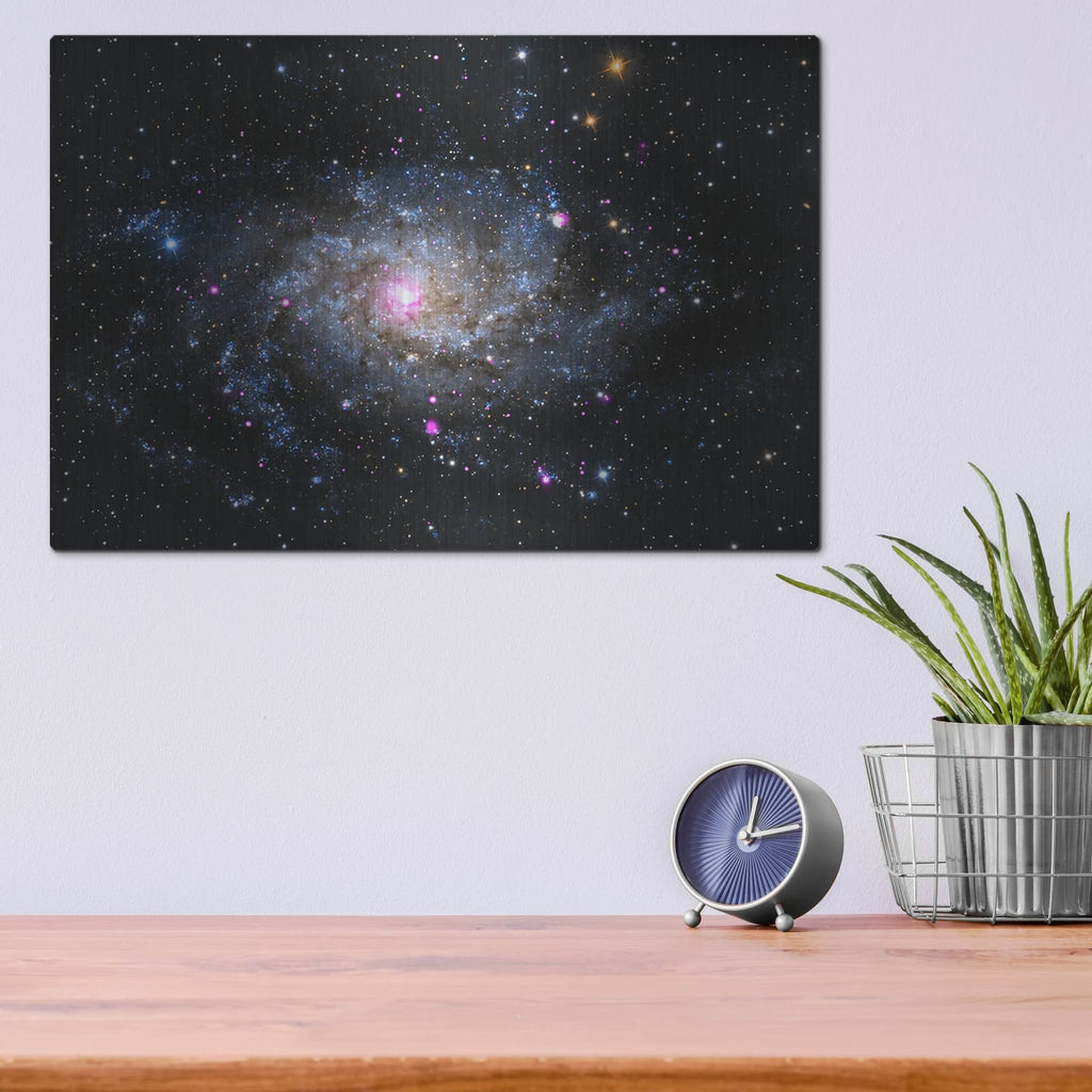 'Messier 33' – Metal Wall Art, 16x12 room view