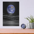 'Earth from Moon' – Metal Wall Art, 12x16 room view