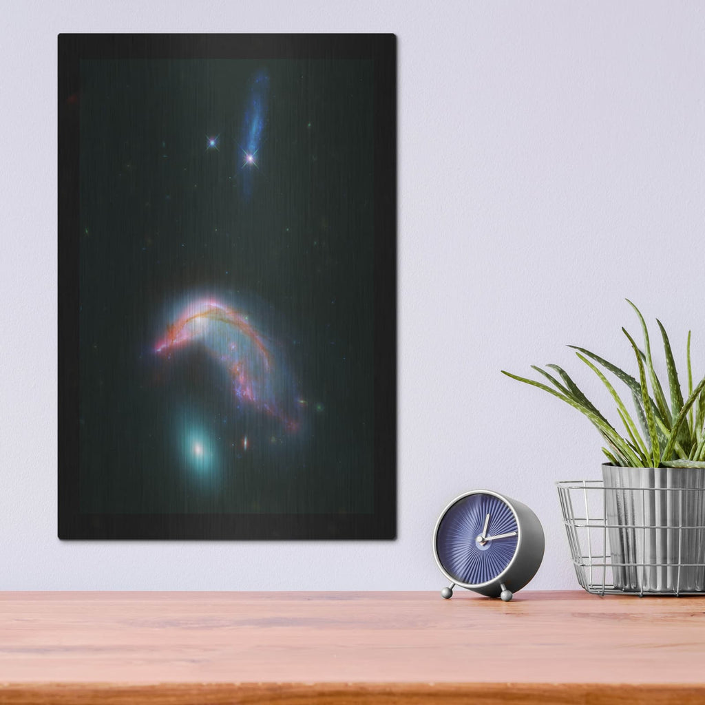 'Arp 142 Penguin and the Egg' – Metal Wall Art, 12x16 room view