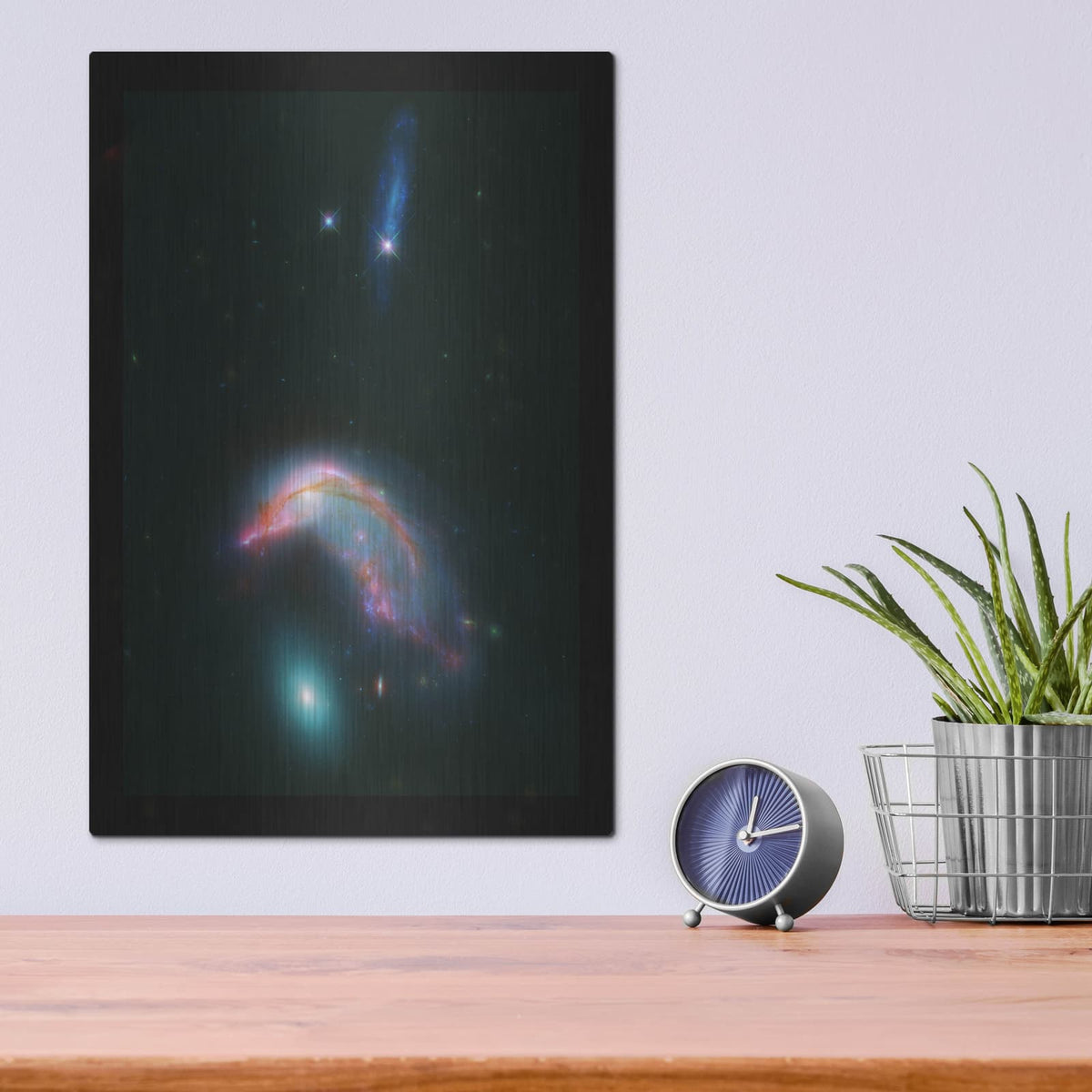 'Arp 142 Penguin and the Egg' – Metal Wall Art, 12x16 room view