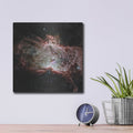 'Flame Nebula' – Metal Wall Art, 12x12 room view