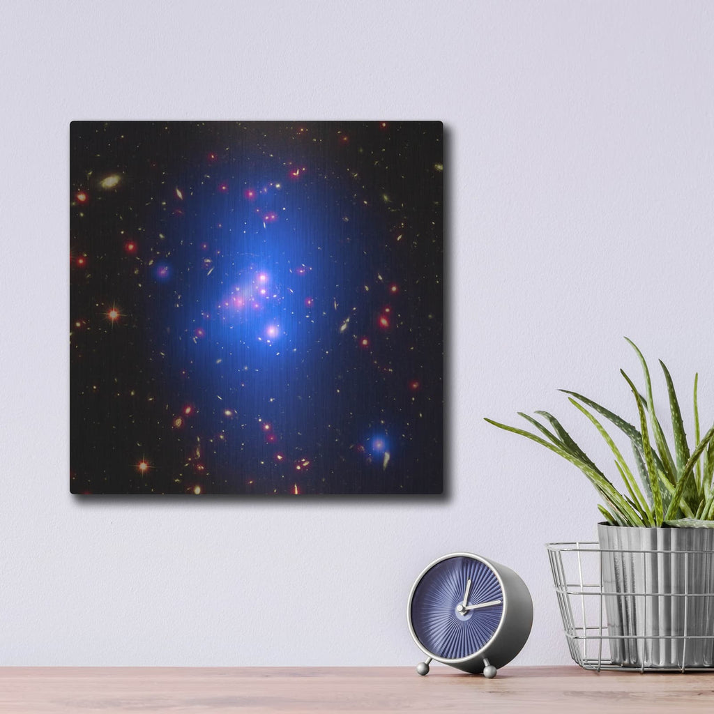 'Galaxy Cluster IDCS J1426' – Metal Wall Art, 12x12 room view