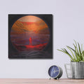 'On Mars' – Metal Wall Art, 12x12 room view