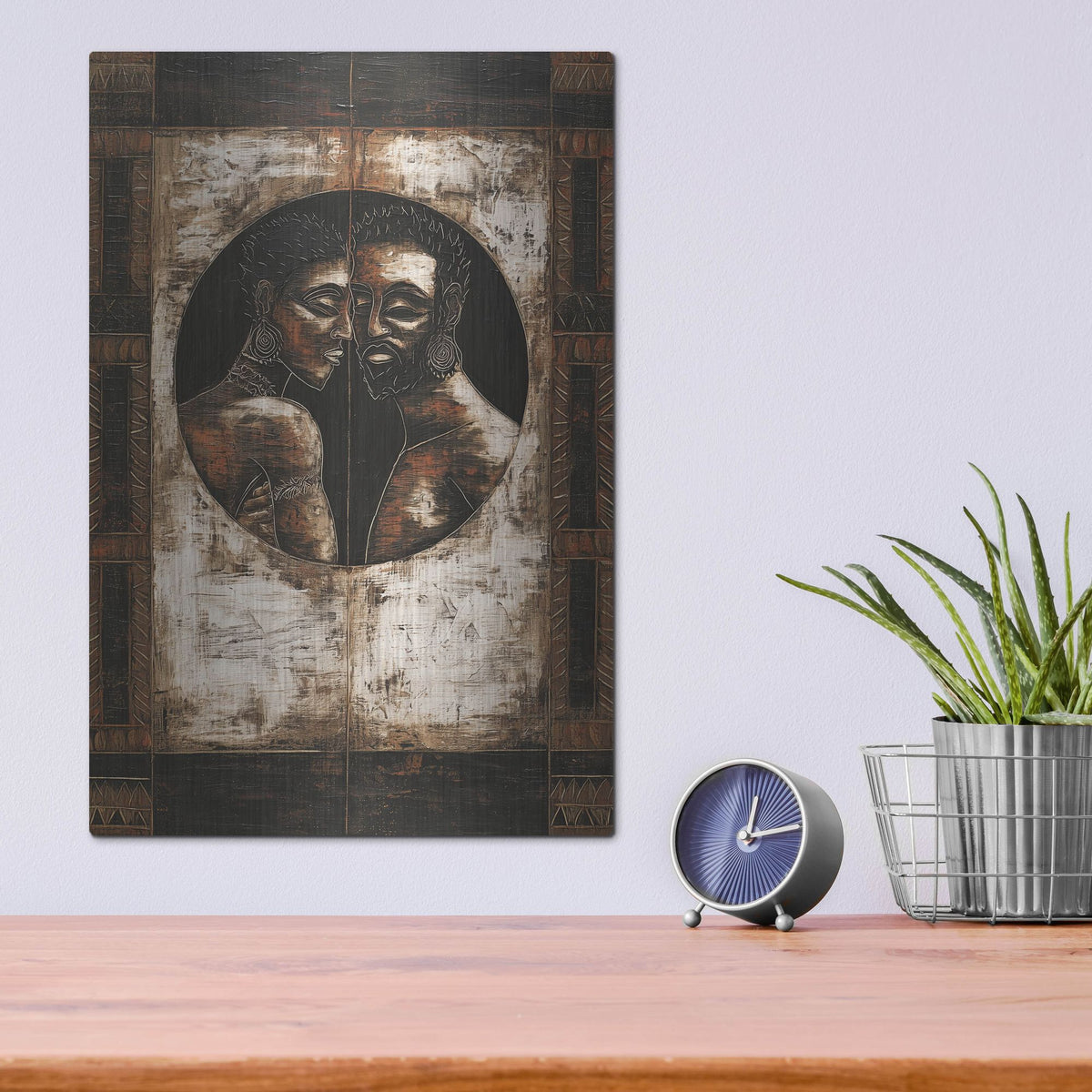 'Across The World' by Rich Monet Metal Wall Art