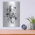 'Black And White Breakdance' by Rich Monet Metal Wall Art
