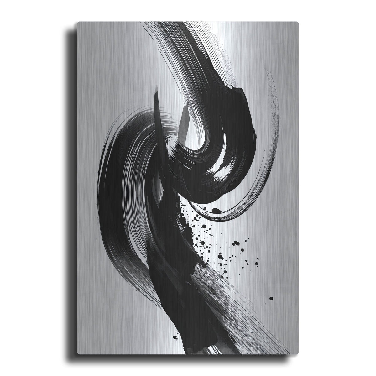 'Black And White Jive' by Rich Monet Metal Wall Art