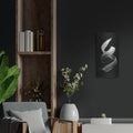 'Black And White Lambada' by Rich Monet Metal Wall Art