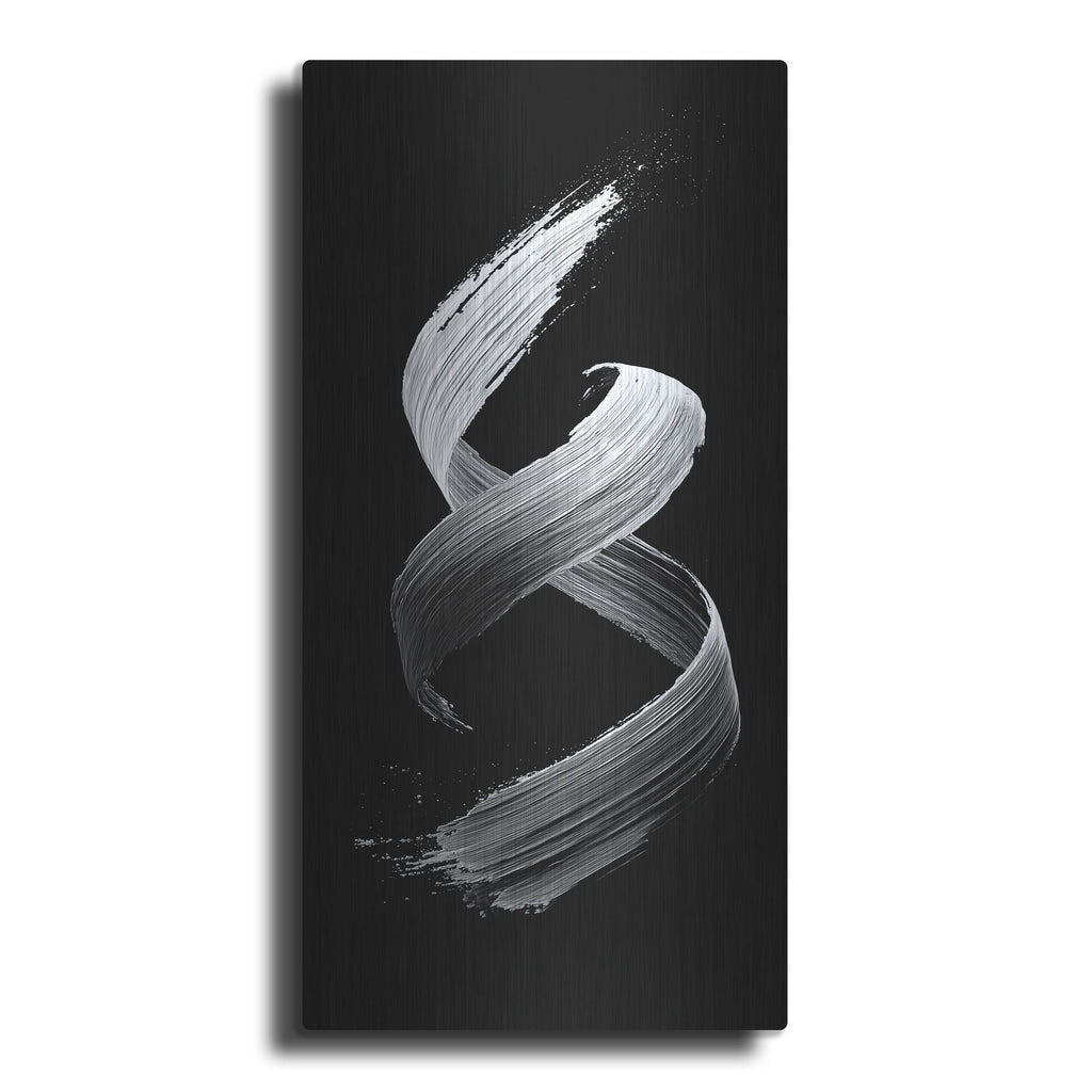 'Black And White Lambada' by Rich Monet Metal Wall Art