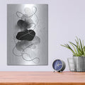 'Black And White Tango' by Rich Monet Metal Wall Art