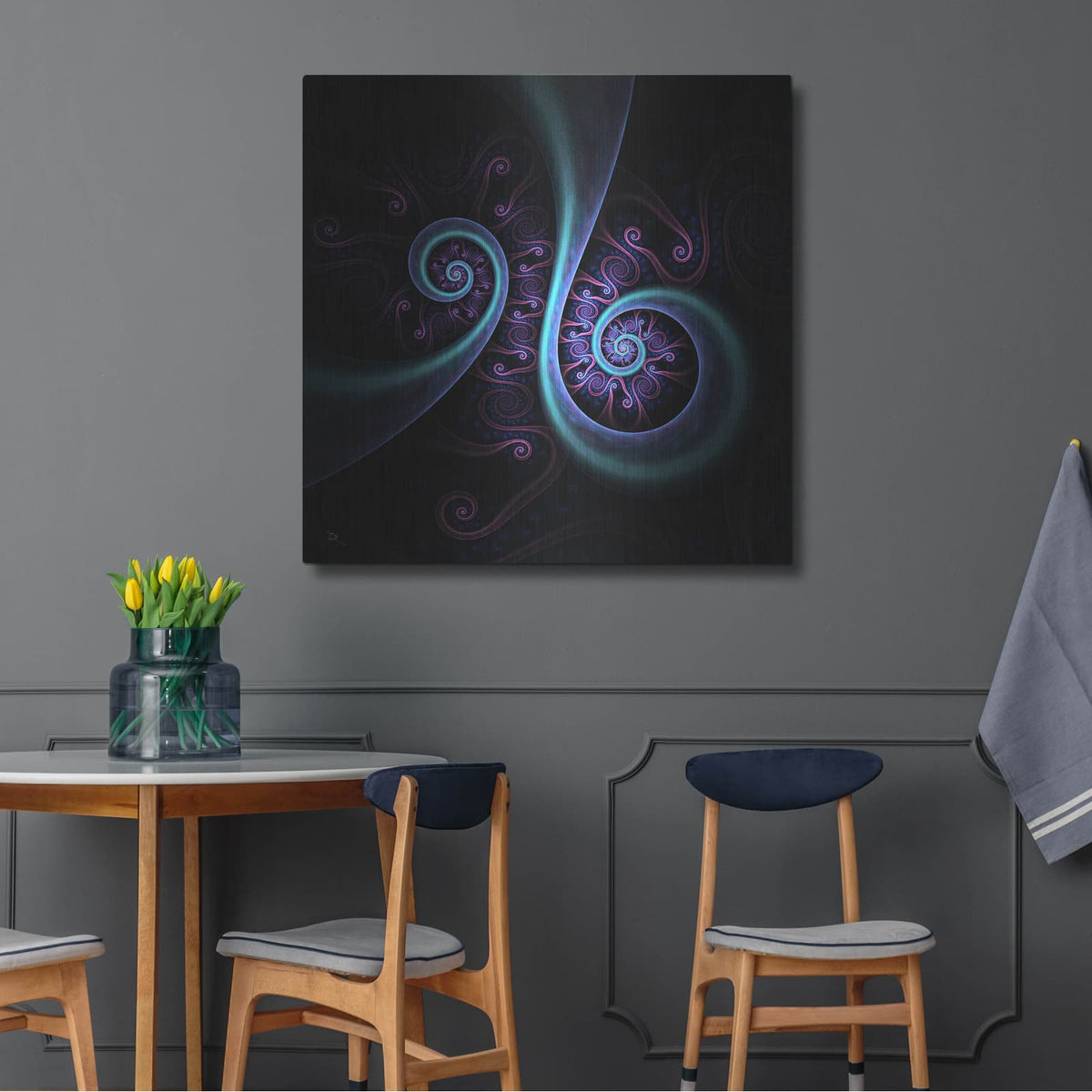 'Connectivity' by Cameron Gray – Metal Wall Art, 36x36 room view