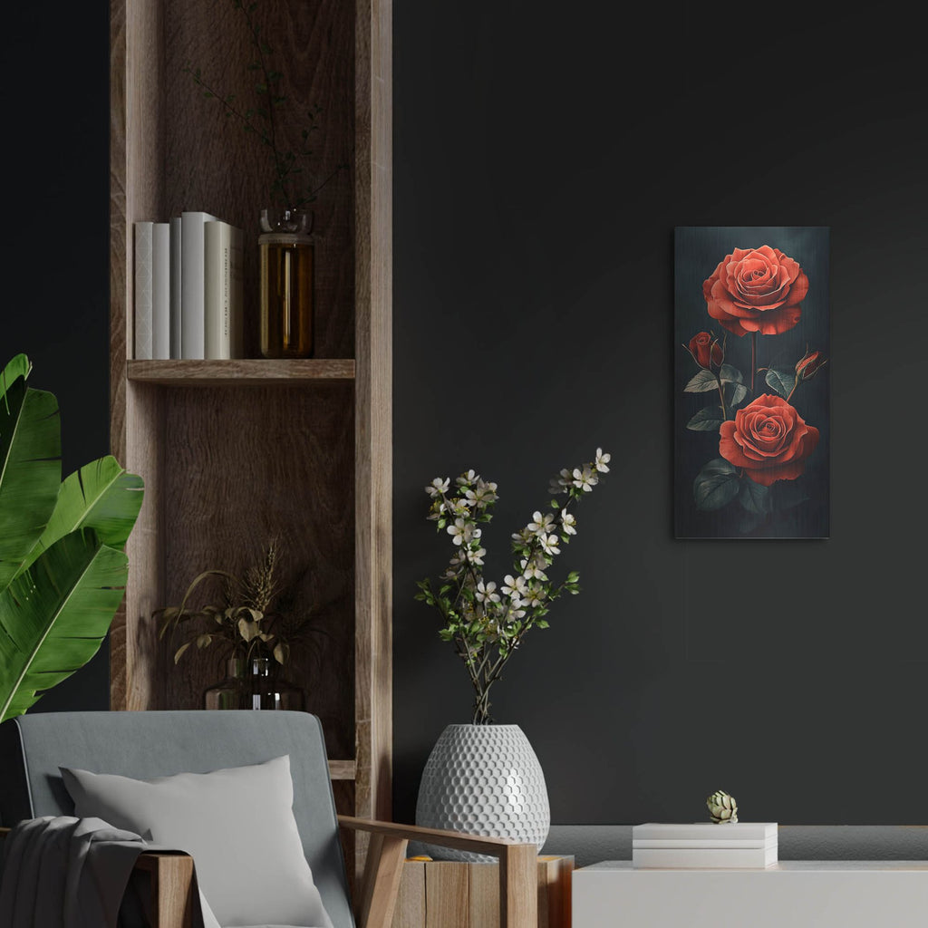 'I Give You Flowers' by Rich Monet Metal Wall Art