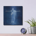 'Jesus Blueprint 2' by Rich Monet Metal Wall Art