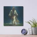 'Jesus Crosses Galilee' by Rich Monet Metal Wall Art