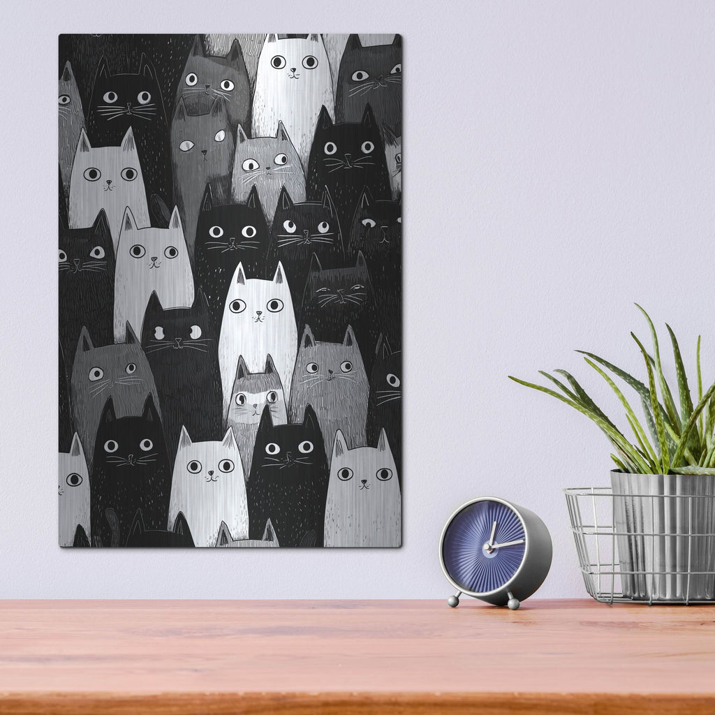 'Kitty Litter' by Rich Monet Metal Wall Art
