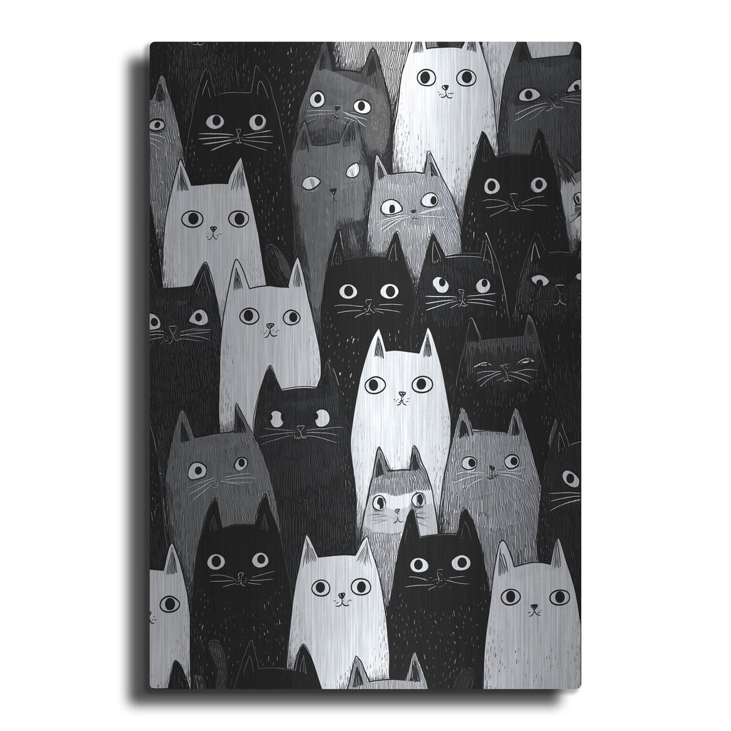 'Kitty Litter' by Rich Monet Metal Wall Art