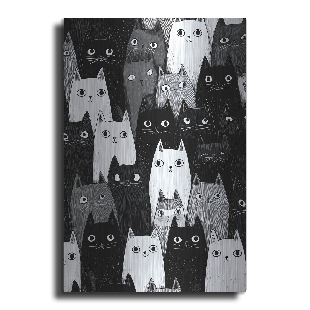 'Kitty Litter' by Rich Monet Metal Wall Art