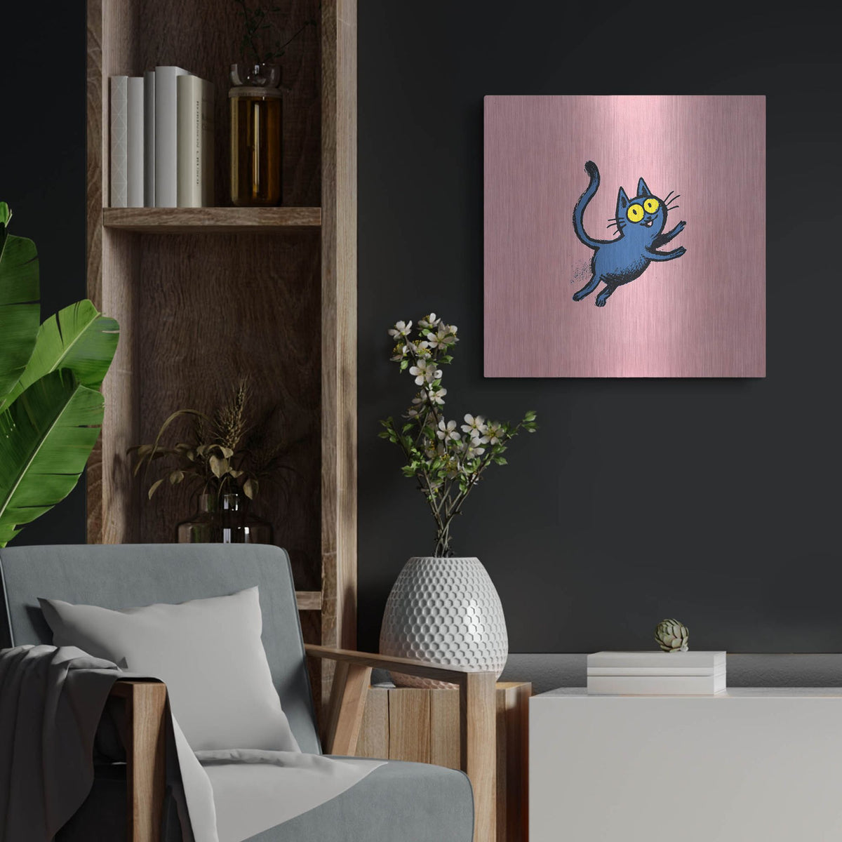 'Kitty's Cotton Candy' by Rich Monet Metal Wall Art