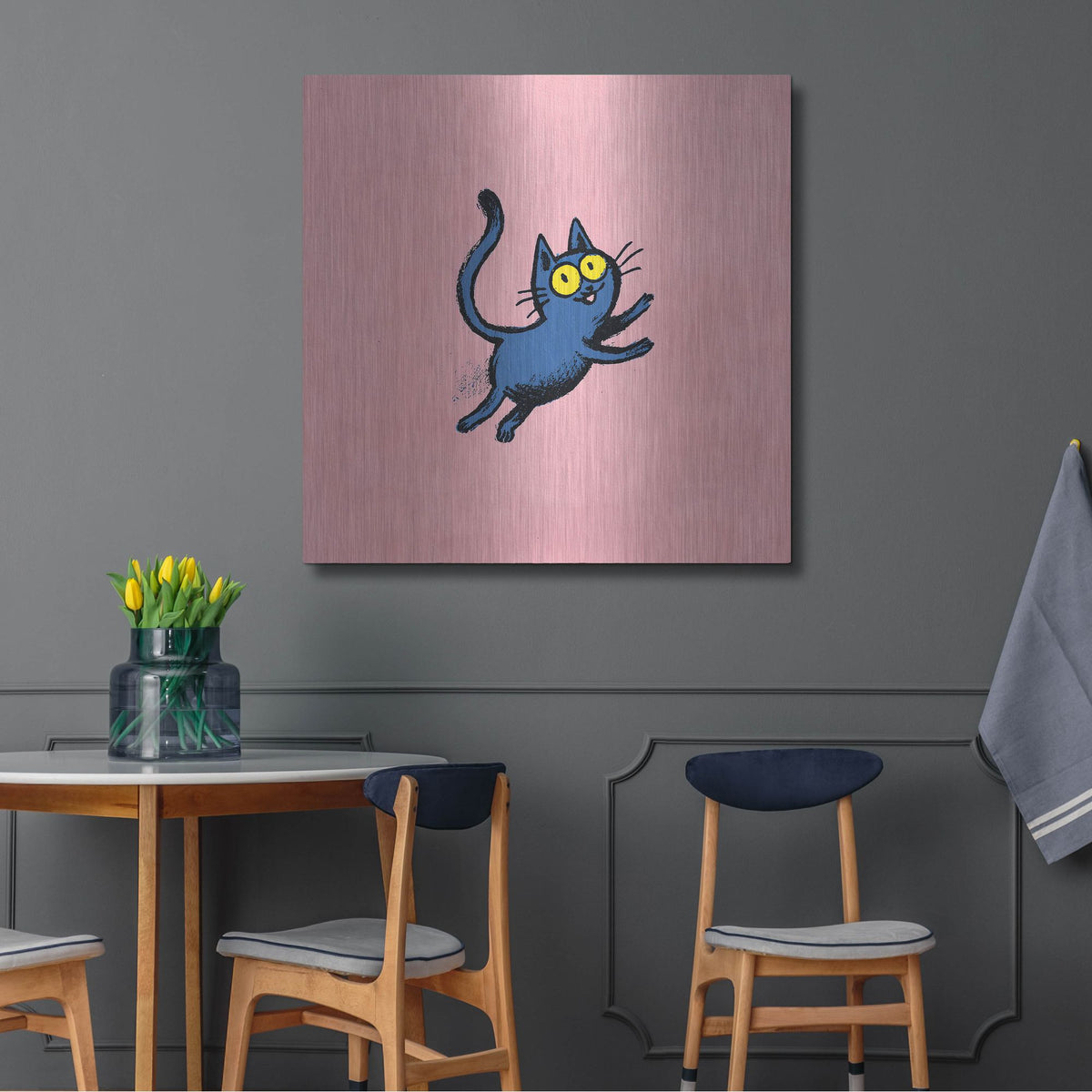 'Kitty's Cotton Candy' by Rich Monet Metal Wall Art