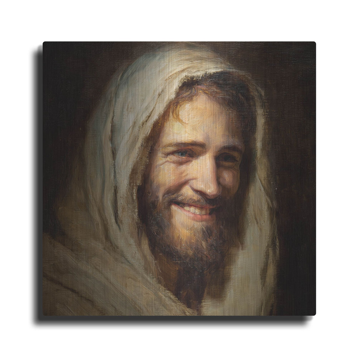 'Smiling Jesus Christ' by Rich Monet Metal Wall Art
