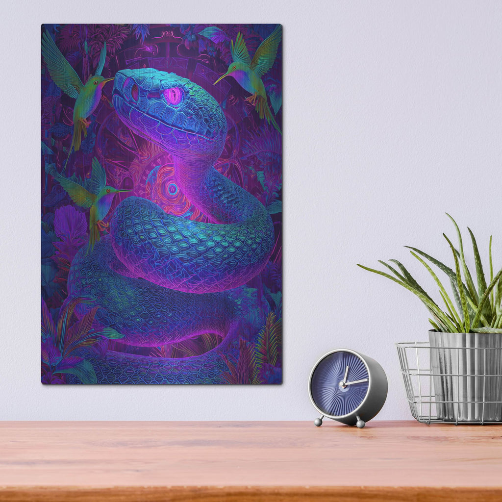'Snake Land 2' by Rich Monet Metal Wall Art
