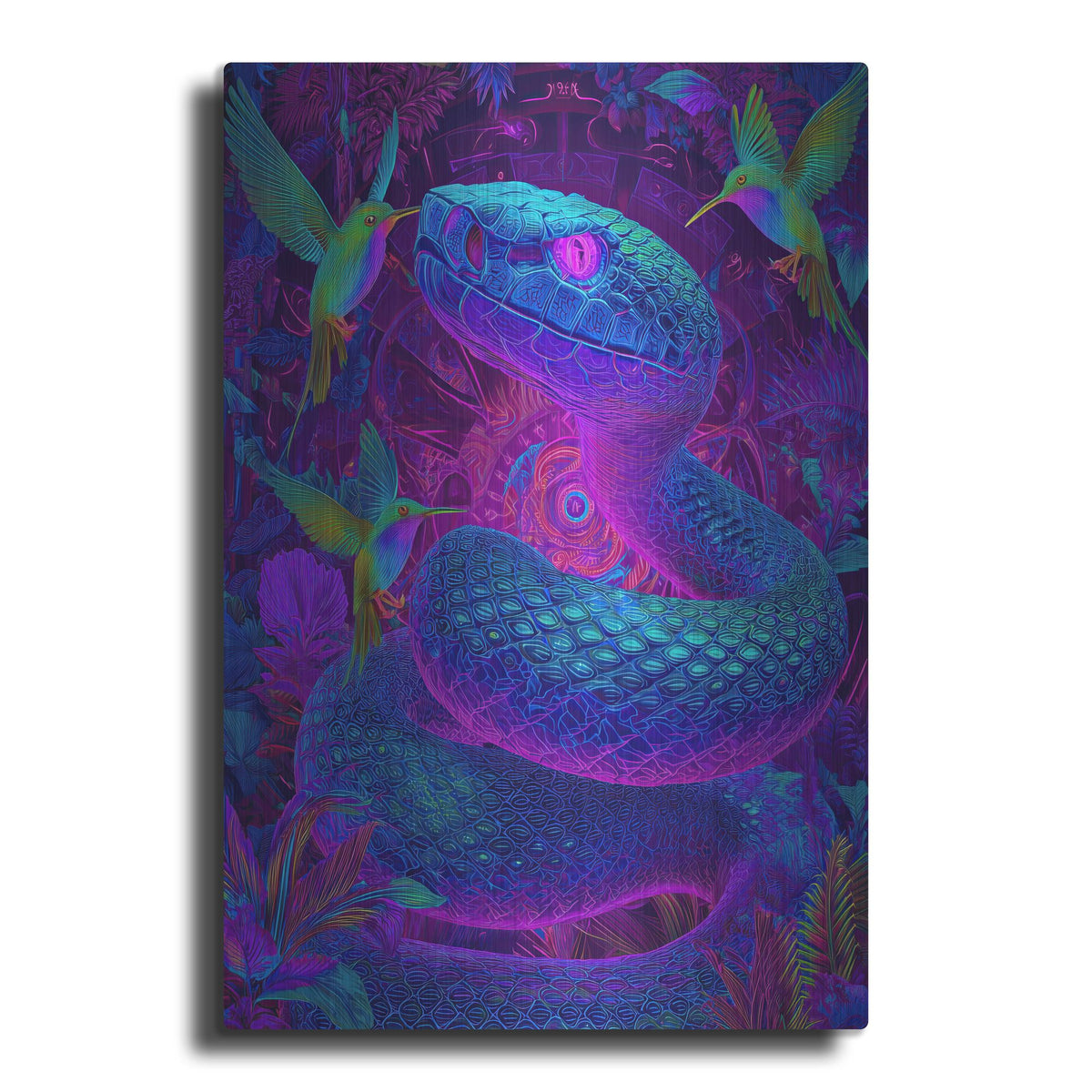 'Snake Land 2' by Rich Monet Metal Wall Art