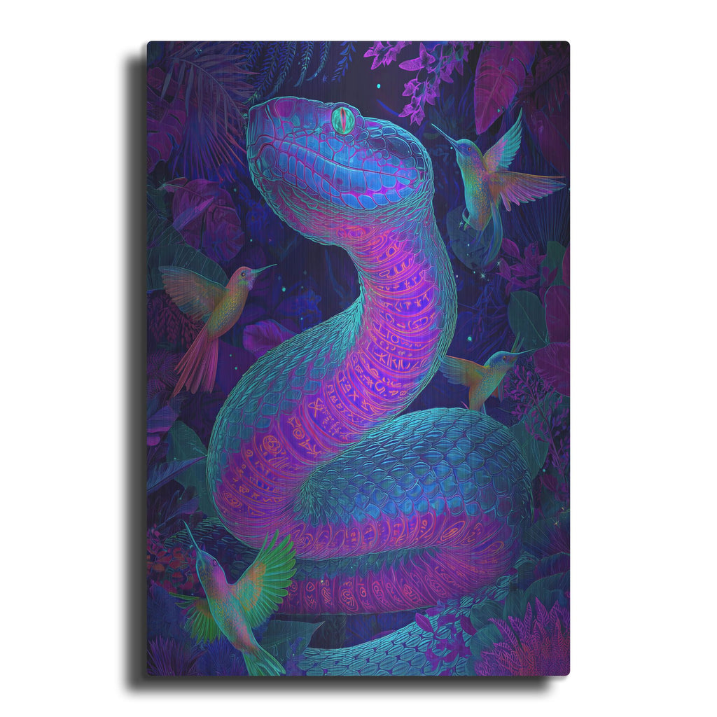 'Snake Land' by Rich Monet Metal Wall Art