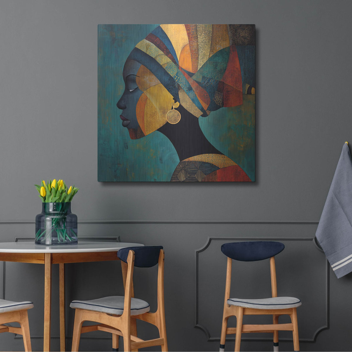 'Soulful Whisper' by Rich Monet Metal Wall Art