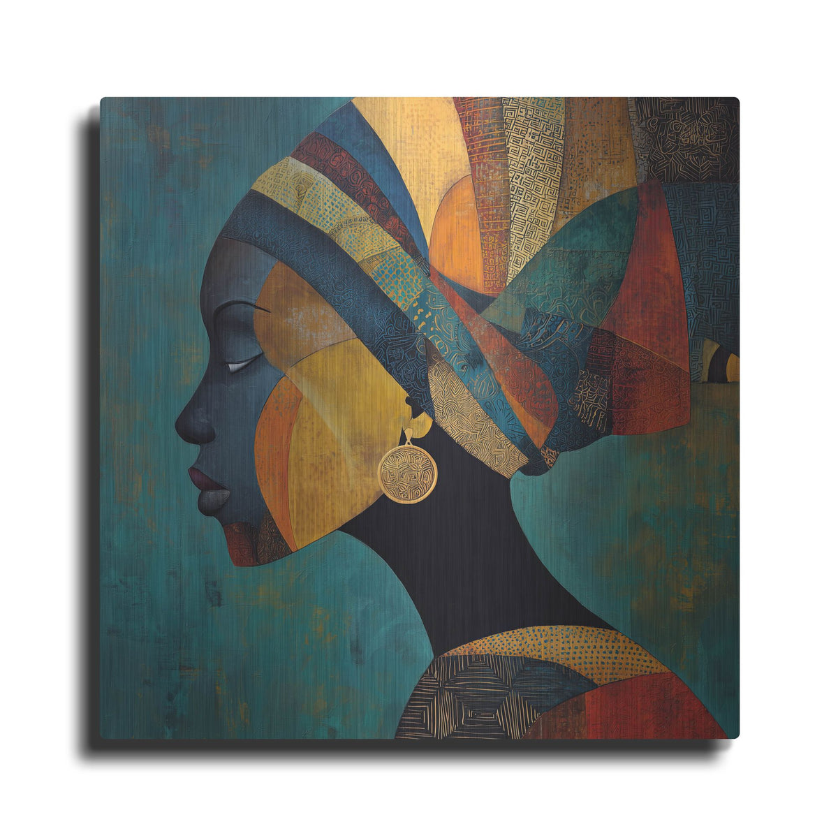 'Soulful Whisper' by Rich Monet Metal Wall Art