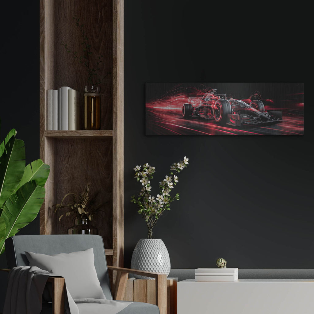 'Speed Demon Red 2' by Rich Monet Metal Wall Art
