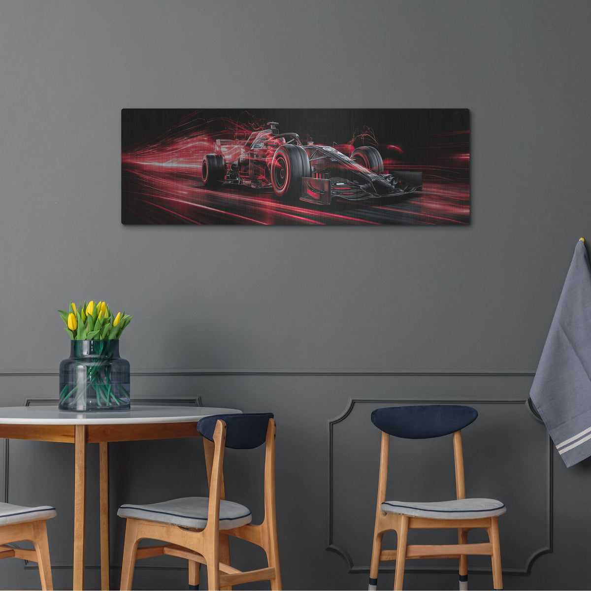 'Speed Demon Red 2' by Rich Monet Metal Wall Art