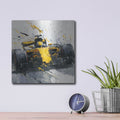 'Speed Demon Yellow' by Rich Monet Metal Wall Art
