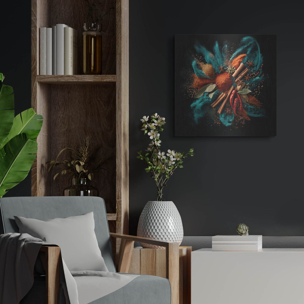 'Spice Medley 2' by Rich Monet Metal Wall Art