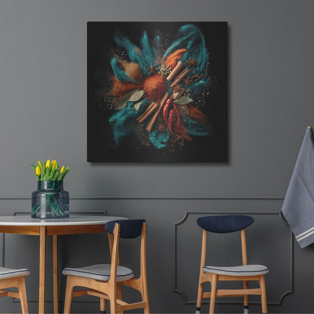 'Spice Medley 2' by Rich Monet Metal Wall Art