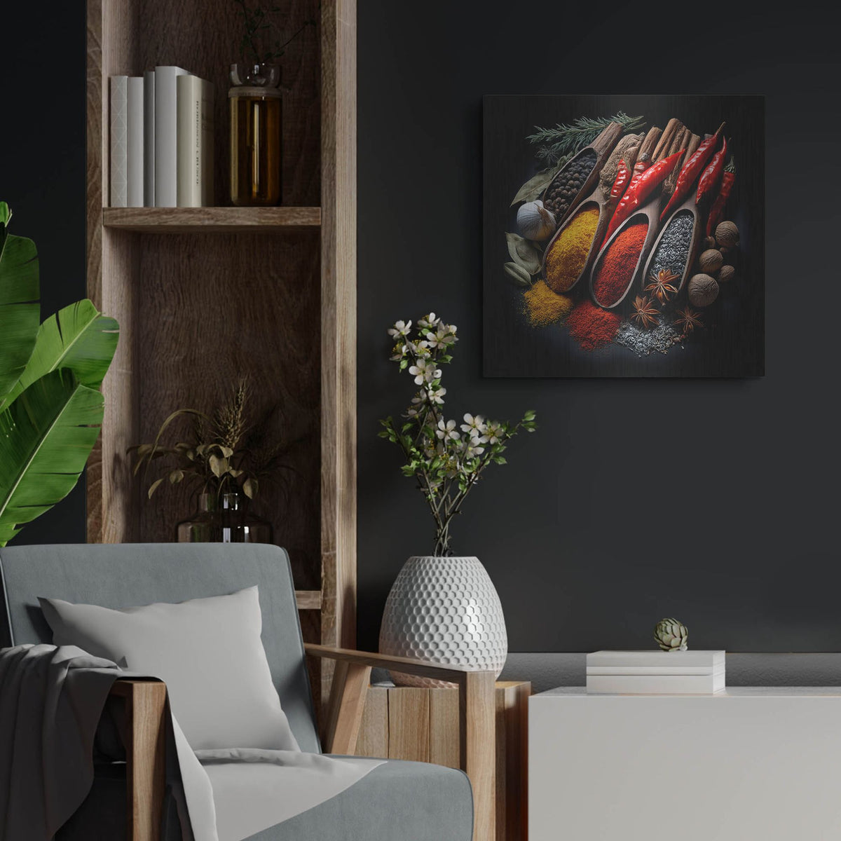 'Spice Medley' by Rich Monet Metal Wall Art